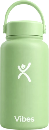 Botella térmica VIBES acero inoxidable 304 color verde agua 650 ml